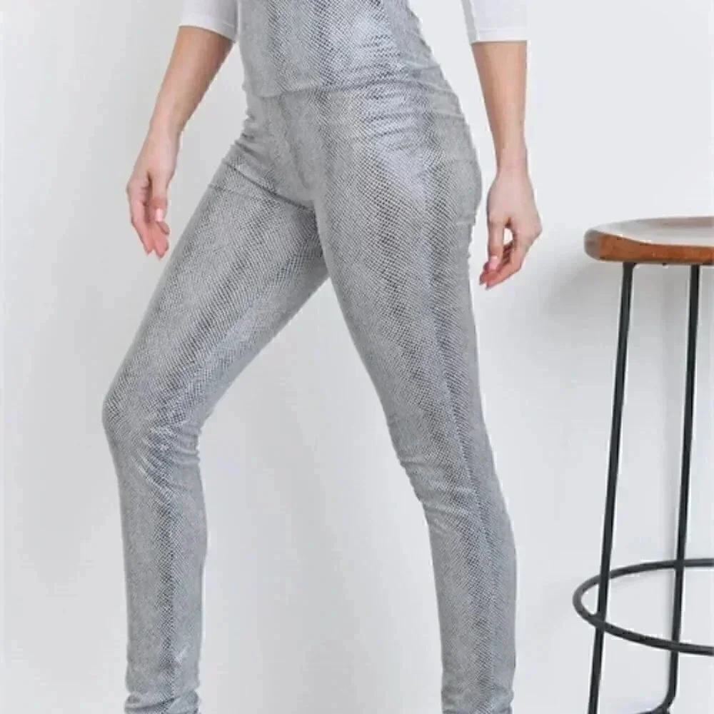 SNAKE ANIMAL PRINT LEGGINGS - Picture 4 of 6